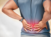 Man having back pain