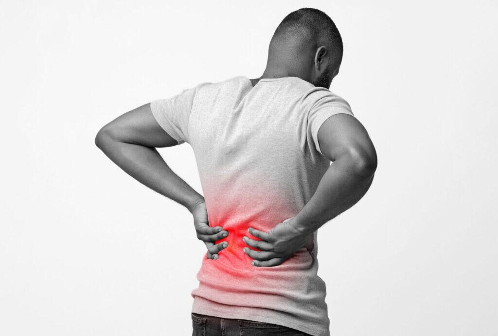 man with back pain